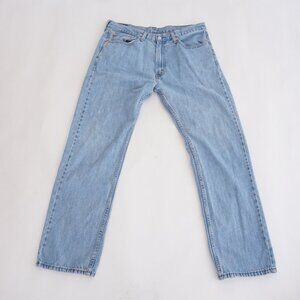 Vintage Y2K Levi’s 505 Light Blue Straight Leg Classic Denim Jeans W36 L32